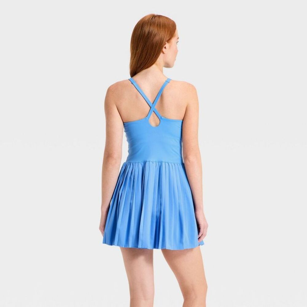 Women's Pleated Active Dress - All In Motion Blue S - Picture 2 of 4